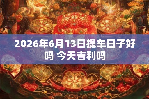 2026年6月13日提车日子好吗 今天吉利吗
