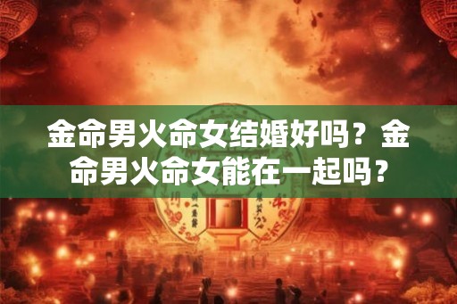 金命男火命女结婚好吗?金命男火命女能在一起吗? 金命男火命女结婚好吗?金命男火命女能在一起吗?