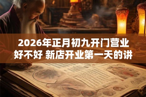 2026年正月初九开门营业好不好 新店开业第一天的讲究