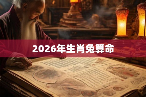 2026年生肖兔算命