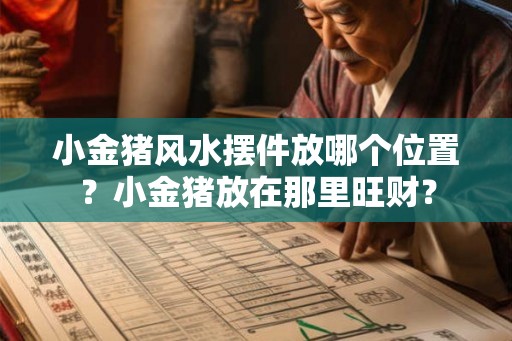 小金猪风水摆件放哪个位置？小金猪放在那里旺财？