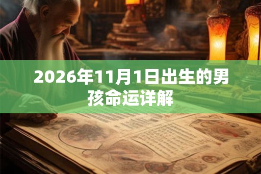 2026年11月1日出生的男孩命运详解 2026年11月1日出生的男孩命运详解