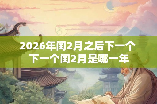 2026年闰2月之后下一个 下一个闰2月是哪一年