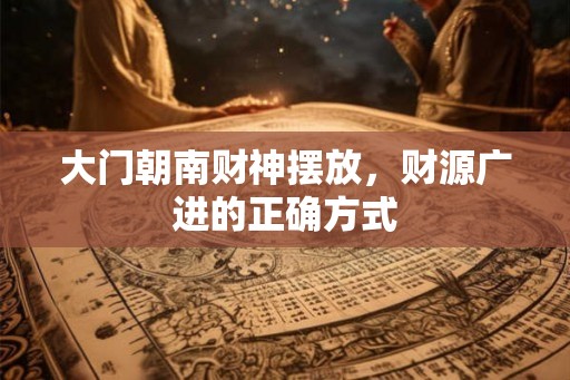 大门朝南财神摆放，财源广进的正确方式