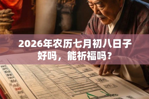 2026年农历七月初八日子好吗,能祈福吗? 2026年农历七月初八日子好吗,能祈福吗?