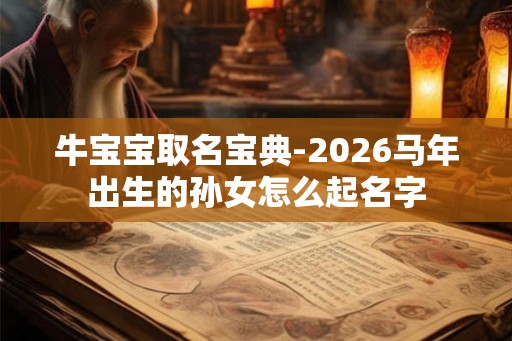 牛宝宝取名宝典-2026马年出生的孙女怎么起名字