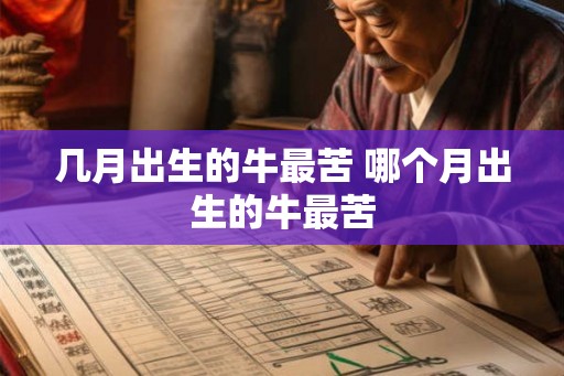 几月出生的牛最苦 哪个月出生的牛最苦