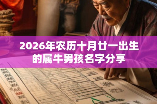 2026年农历十月廿一出生的属牛男孩名字分享