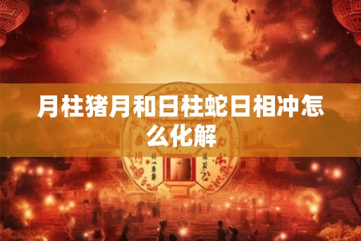 月柱猪月和日柱蛇日相冲怎么化解