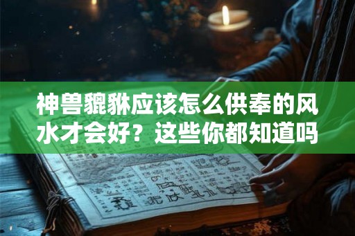 神兽貔貅应该怎么供奉的风水才会好？这些你都知道吗？