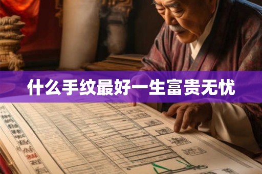 什么手纹最好一生富贵无忧