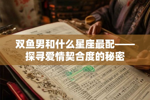 双鱼男和什么星座最配——探寻爱情契合度的秘密