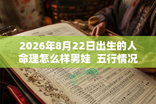 2026年8月22日出生的人命理怎么样男娃 五行情况查询 2026年8月22日出生的人命理怎么样男娃 五行情况查询