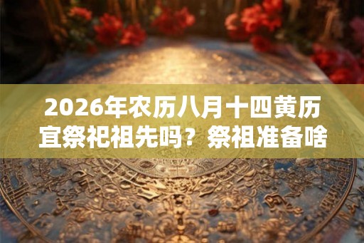 2026年农历八月十四黄历宜祭祀祖先吗？祭祖准备啥菜
