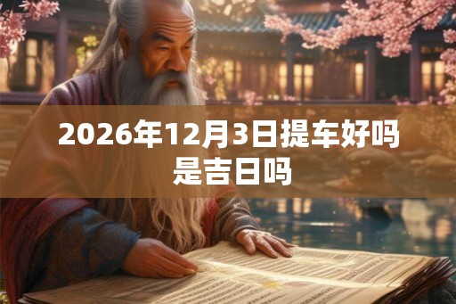 2026年12月3日提车好吗 是吉日吗