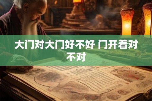 大门对大门好不好 门开着对不对 大门对大门好不好 门开着对不对