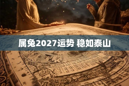 属兔2027运势 稳如泰山