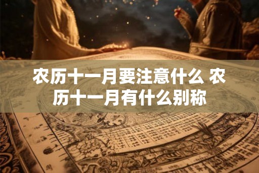 农历十一月要注意什么 农历十一月有什么别称