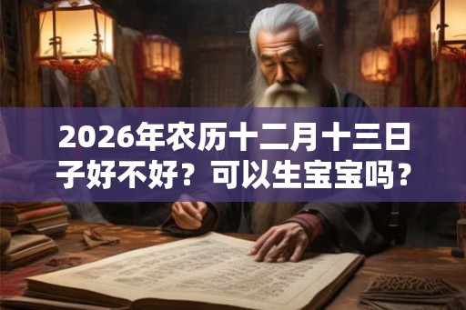 2026年农历十二月十三日子好不好？可以生宝宝吗？