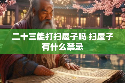 二十三能打扫屋子吗 扫屋子有什么禁忌 二十三能打扫屋子吗 扫屋子有什么禁忌