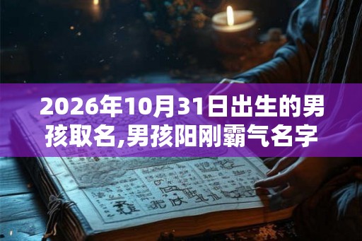 2026年10月31日出生的男孩取名,男孩阳刚霸气名字