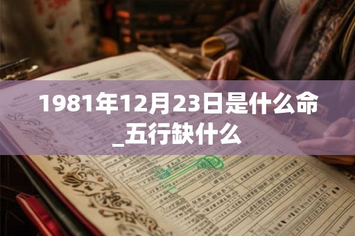 1981年12月23日是什么命_五行缺什么 1981年12月23日是什么命_五行缺什么