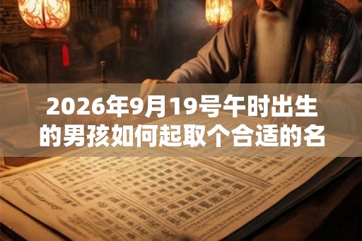 2026年9月19号午时出生的男孩如何起取个合适的名字和五行属性 2026年9月19号午时出生的男孩如何起取个合适的名字和五行属性