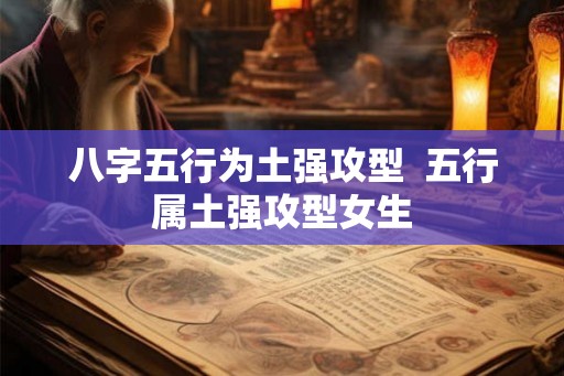 八字五行为土强攻型  五行属土强攻型女生
