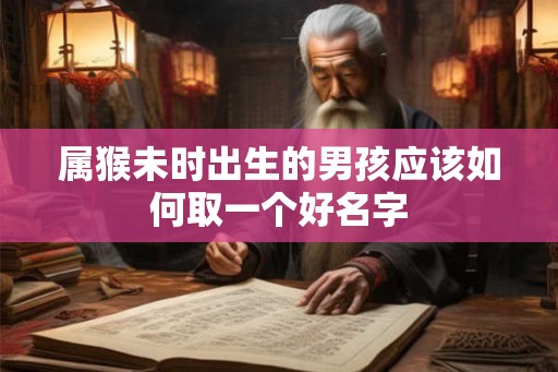 属猴未时出生的男孩应该如何取一个好名字 属猴未时出生的男孩应该如何取一个好名字
