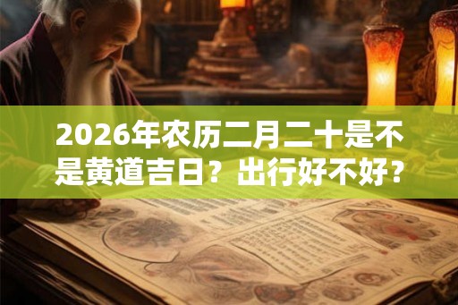 2026年农历二月二十是不是黄道吉日?出行好不好? 2026年农历二月二十是不是黄道吉日?出行好不好?