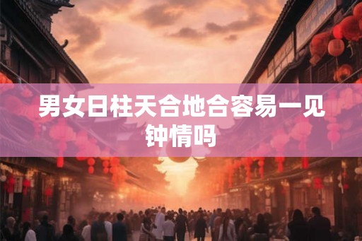 男女日柱天合地合容易一见钟情吗