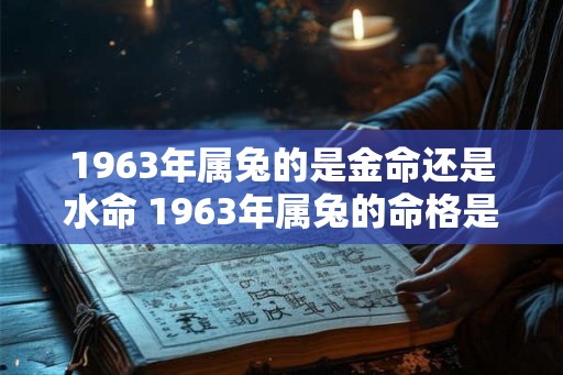 1963年属兔的是金命还是水命 1963年属兔的命格是什么