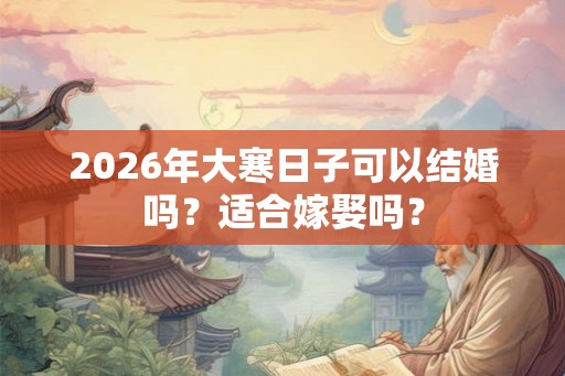 2026年大寒日子可以结婚吗？适合嫁娶吗？