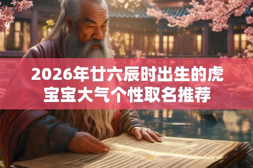 2026年廿六辰时出生的虎宝宝大气个性取名推荐