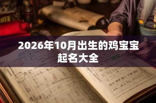 2026年10月出生的鸡宝宝起名大全