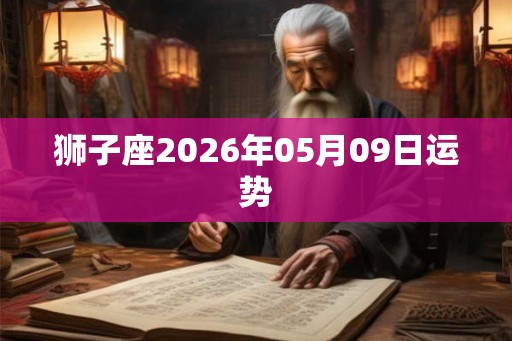 狮子座2026年05月09日运势
