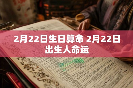2月22日生日算命 2月22日出生人命运