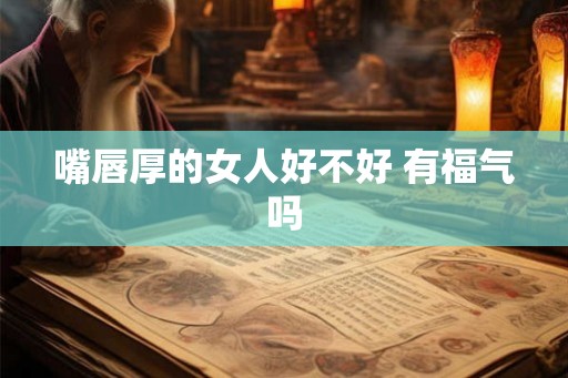 嘴唇厚的女人好不好 有福气吗