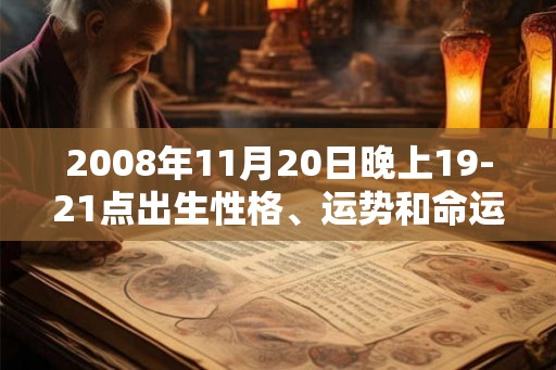 2008年11月20日晚上19-21点出生性格、运势和命运