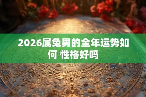 2026属兔男的全年运势如何 性格好吗