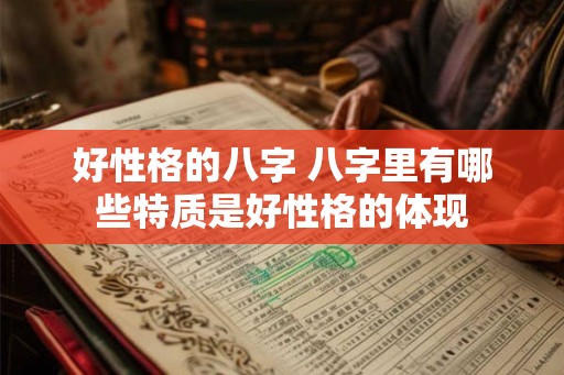 好性格的八字 八字里有哪些特质是好性格的体现 好性格的八字 八字里有哪些特质是好性格的体现