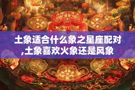 土象适合什么象之星座配对,土象喜欢火象还是风象