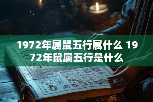 1972年属鼠五行属什么 1972年鼠属五行是什么 1972年属鼠五行属什么 1972年鼠属五行是什么