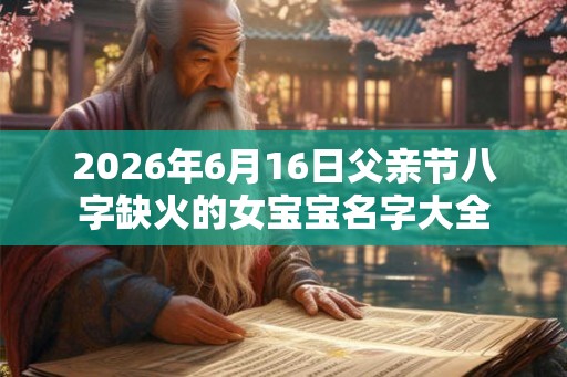 2026年6月16日父亲节八字缺火的女宝宝名字大全 2026年6月16日父亲节八字缺火的女宝宝名字大全
