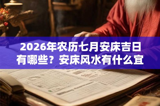 2026年农历七月安床吉日有哪些？安床风水有什么宜忌？