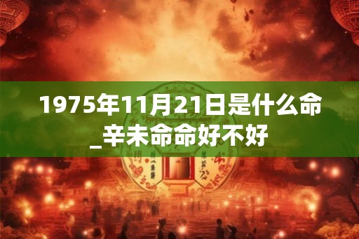 1975年11月21日是什么命_辛未命命好不好