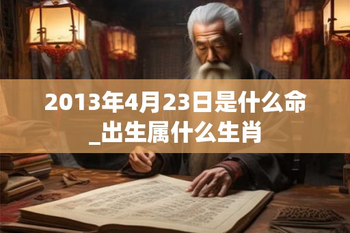 2013年4月23日是什么命_出生属什么生肖 2013年4月23日是什么命_出生属什么生肖