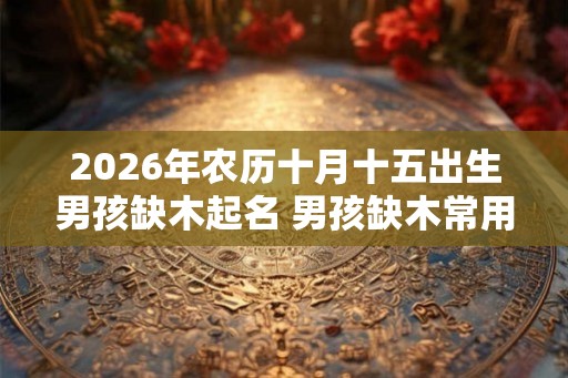 2026年农历十月十五出生男孩缺木起名 男孩缺木常用字 2026年农历十月十五出生男孩缺木起名 男孩缺木常用字