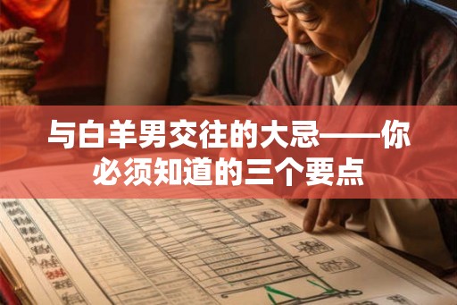 与白羊男交往的大忌——你必须知道的三个要点