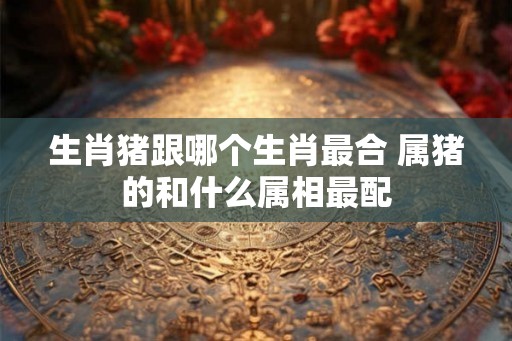 生肖猪跟哪个生肖最合 属猪的和什么属相最配